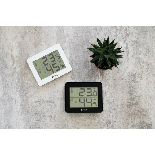 Thermomètres Thermomètre / Hygromètre Noir - Otio