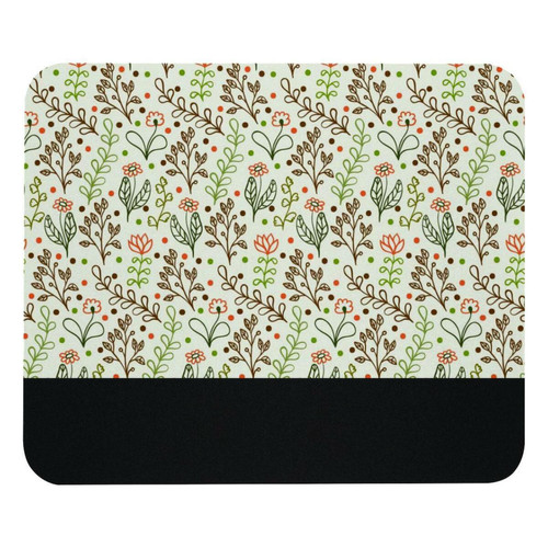 ownta - OWNTA Doodle Floral Modèle Tapis de bureau avec tapis de souris, fond en caoutchouc antidérapant imprimé, adapté au bureau et aux jeux ownta  - Tapis de souris