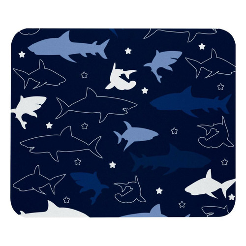 ownta - OWNTA Sea Animal Shark Picture Modèle Navy Modèle Tapis de bureau avec tapis de souris, fond en caoutchouc antidérapant imprimé, adapté au bureau et aux jeux ownta  - Nos Promotions et Ventes Flash