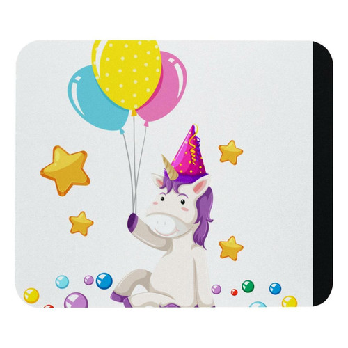 ownta - OWNTA Cartoon Unicorn with Balloon-01 Modèle Tapis de bureau avec tapis de souris, fond en caoutchouc antidérapant imprimé, adapté au bureau et aux jeux ownta  - Nos Promotions et Ventes Flash