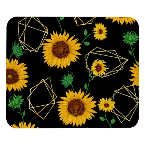 ownta - OWNTA Sunflowers Flower Modèle Tapis de bureau avec tapis de souris, fond en caoutchouc antidérapant imprimé, adapté au bureau et aux jeux ownta  - Nos Promotions et Ventes Flash
