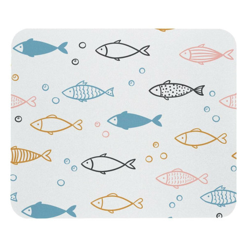 ownta - OWNTA Colorful Tiddler Fish Modèle Tapis de bureau avec tapis de souris, fond en caoutchouc antidérapant imprimé, adapté au bureau et aux jeux ownta  - Nos Promotions et Ventes Flash
