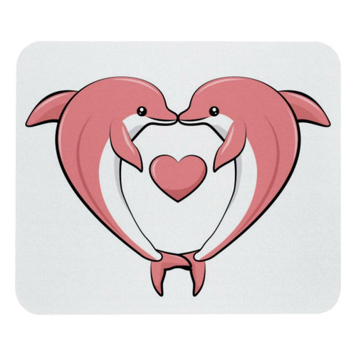 ownta - OWNTA Dolphin Card Shape Heart Modèle Tapis de bureau avec tapis de souris, fond en caoutchouc antidérapant imprimé, adapté au bureau et aux jeux ownta  - Nos Promotions et Ventes Flash