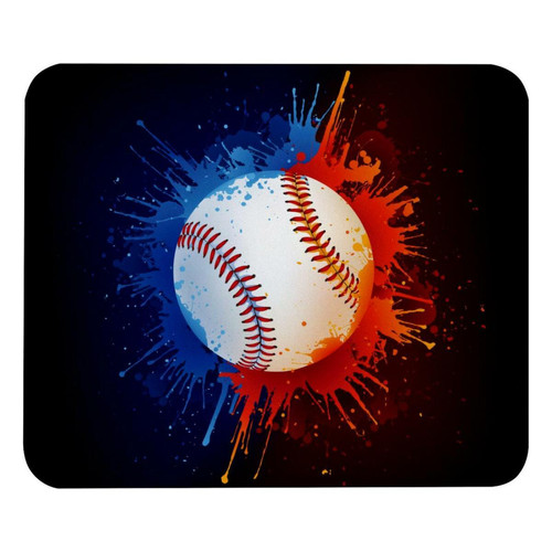 ownta - OWNTA Sport Baseball Art Modèle Tapis de bureau avec tapis de souris, fond en caoutchouc antidérapant imprimé, adapté au bureau et aux jeux ownta  - Nos Promotions et Ventes Flash