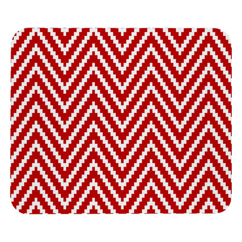 ownta - OWNTA Red & White Triangle Stripe Knit-01 Modèle Tapis de bureau avec tapis de souris, fond en caoutchouc antidérapant imprimé, adapté au bureau et aux jeux ownta  - Périphériques, réseaux et wifi