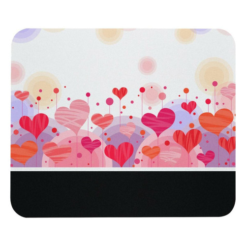 ownta - OWNTA Pink Love Shapes Modèle Tapis de bureau avec tapis de souris, fond en caoutchouc antidérapant imprimé, adapté au bureau et aux jeux ownta  - Le meilleur de nos Marchands