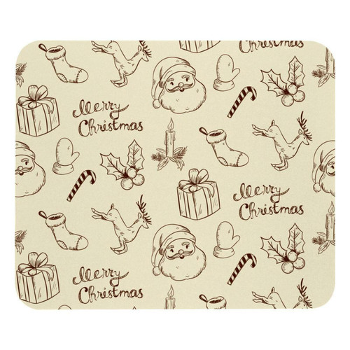 ownta - OWNTA Hand Drawn Christmas Modèle Tapis de bureau avec tapis de souris, fond en caoutchouc antidérapant imprimé, adapté au bureau et aux jeux ownta  - Nos Promotions et Ventes Flash