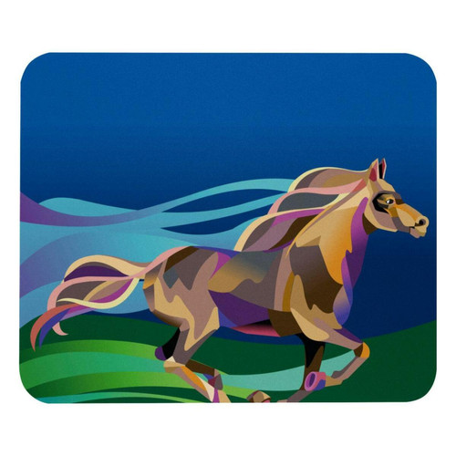 ownta - OWNTA Runing Horse Poligonal Colorful Modèle Tapis de bureau avec tapis de souris, fond en caoutchouc antidérapant imprimé, adapté au bureau et aux jeux ownta  - Nos Promotions et Ventes Flash