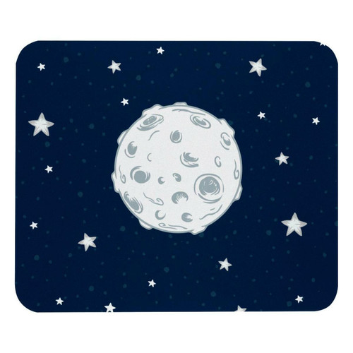 ownta - OWNTA Moon Stars Modèle Tapis de bureau avec tapis de souris, fond en caoutchouc antidérapant imprimé, adapté au bureau et aux jeux ownta  - Tapis de souris