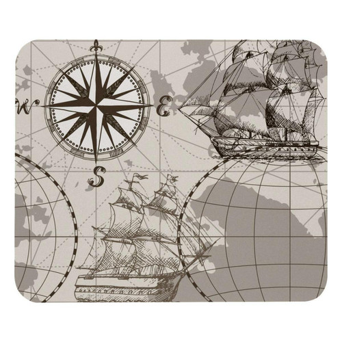 ownta - OWNTA Map Compass Modèle Tapis de bureau avec tapis de souris, fond en caoutchouc antidérapant imprimé, adapté au bureau et aux jeux ownta  - Nos Promotions et Ventes Flash