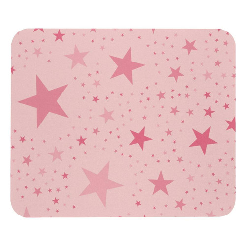 ownta - OWNTA Stars Pink Modèle Tapis de bureau avec tapis de souris, fond en caoutchouc antidérapant imprimé, adapté au bureau et aux jeux ownta  - Tapis de souris