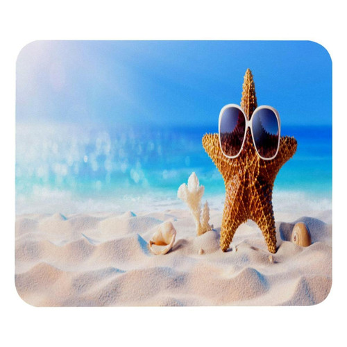 ownta - OWNTA Beach Starfish Modèle Tapis de bureau avec tapis de souris, fond en caoutchouc antidérapant imprimé, adapté au bureau et aux jeux ownta  - Nos Promotions et Ventes Flash