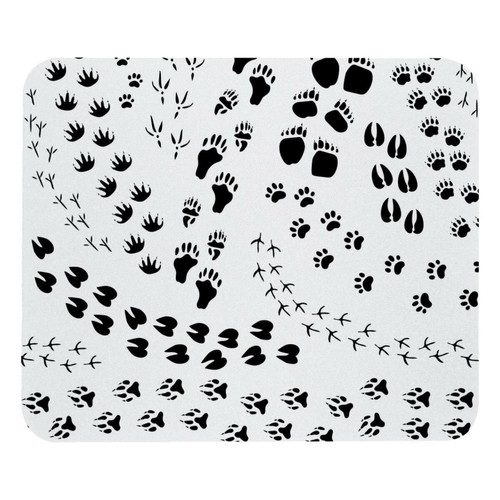 ownta - OWNTA Black White Animal Paws Cats Dogs Claw Modèle Tapis de bureau avec tapis de souris, fond en caoutchouc antidérapant imprimé, adapté au bureau et aux jeux ownta  - Nos Promotions et Ventes Flash
