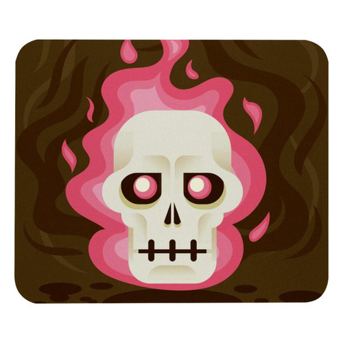 ownta - OWNTA Pink Flaming Skull Modèle Tapis de bureau avec tapis de souris, fond en caoutchouc antidérapant imprimé, adapté au bureau et aux jeux ownta  - Le meilleur de nos Marchands