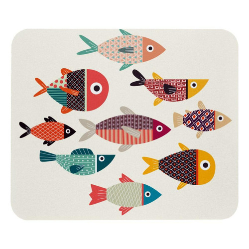 ownta - OWNTA Colorful Fishes Modèle Tapis de bureau avec tapis de souris, fond en caoutchouc antidérapant imprimé, adapté au bureau et aux jeux ownta  - Nos Promotions et Ventes Flash