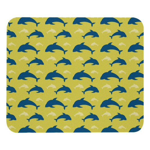 ownta - OWNTA Dolphin Yellow  Modèle Tapis de bureau avec tapis de souris, fond en caoutchouc antidérapant imprimé, adapté au bureau et aux jeux ownta  - Nos Promotions et Ventes Flash