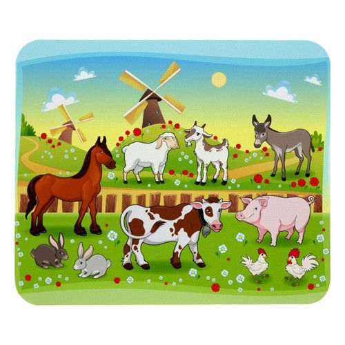 ownta - OWNTA Farm  Animal Design Modèle Tapis de bureau avec tapis de souris, fond en caoutchouc antidérapant imprimé, adapté au bureau et aux jeux ownta  - Nos Promotions et Ventes Flash