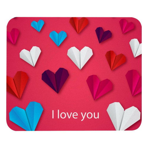 ownta - OWNTA Colorful Love Valentine's Day Modèle Tapis de bureau avec tapis de souris, fond en caoutchouc antidérapant imprimé, adapté au bureau et aux jeux ownta  - Nos Promotions et Ventes Flash