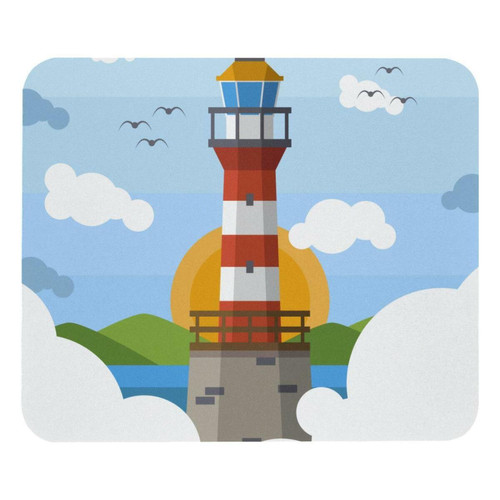ownta - OWNTA Lighthouse Birds Modèle Tapis de bureau avec tapis de souris, fond en caoutchouc antidérapant imprimé, adapté au bureau et aux jeux ownta  - Nos Promotions et Ventes Flash