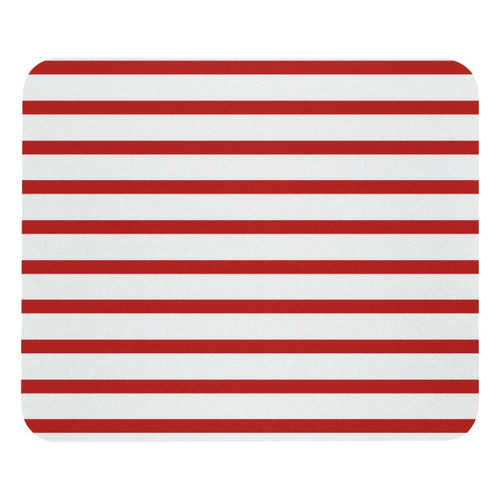ownta - OWNTA Red & White Stripes Modèle Tapis de bureau avec tapis de souris, fond en caoutchouc antidérapant imprimé, adapté au bureau et aux jeux ownta  - Tapis de souris