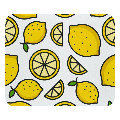 ownta - OWNTA Citrus Fruit Lemon Modèle Tapis de bureau avec tapis de souris, fond en caoutchouc antidérapant imprimé, adapté au bureau et aux jeux ownta  - Tapis de souris