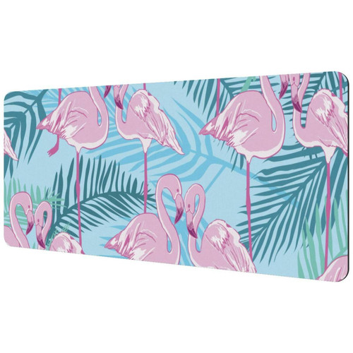 ownta - OWNTA Flamingo Pattern  Sous-main de bureau étendu rectangulaire à motif de 15,7 x 35,2 pouces avec fond en caoutchouc antidérapant, adapté au bureau à domicile, tapis de bureau, tapis de jeu, tapis de souris de jeu ownta  - Tapis de souris