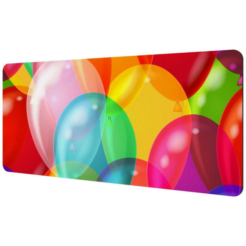 ownta - OWNTA Watercolor Colorful Balloon Sous-main de bureau étendu rectangulaire à motif de 15,7 x 35,2 pouces avec fond en caoutchouc antidérapant, adapté au bureau à domicile, tapis de bureau, tapis de jeu, tapis de souris de jeu ownta  - Le meilleur de nos Marchands