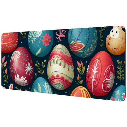 ownta - OWNTA Easter Rabbit Sous-main de bureau étendu rectangulaire à motif de 15,7 x 35,2 pouces avec fond en caoutchouc antidérapant, adapté au bureau à domicile, tapis de bureau, tapis de jeu, tapis de souris de jeu ownta  - Le meilleur de nos Marchands
