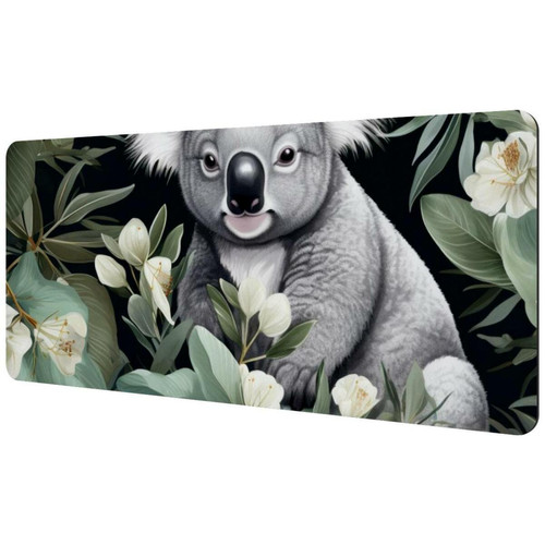 ownta - OWNTA Koala Sous-main de bureau étendu rectangulaire à motif de 15,7 x 35,2 pouces avec fond en caoutchouc antidérapant, adapté au bureau à domicile, tapis de bureau, tapis de jeu, tapis de souris de jeu ownta  - Tapis de souris
