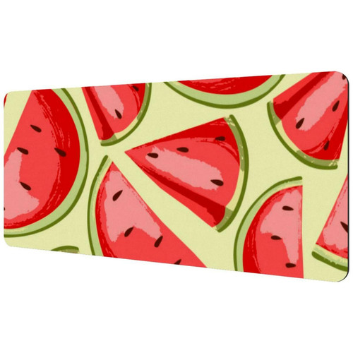 ownta - OWNTA Watermelon Sous-main de bureau étendu rectangulaire à motif de 15,7 x 35,2 pouces avec fond en caoutchouc antidérapant, adapté au bureau à domicile, tapis de bureau, tapis de jeu, tapis de souris de jeu ownta  - Tapis de souris