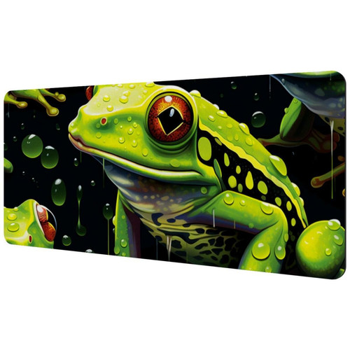 ownta - OWNTA Frog Sous-main de bureau étendu rectangulaire à motif de 15,7 x 35,2 pouces avec fond en caoutchouc antidérapant, adapté au bureau à domicile, tapis de bureau, tapis de jeu, tapis de souris de jeu ownta  - Tapis de souris