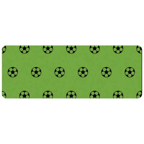 ownta - OWNTA Sports Soccer Football Pattern Green Grand tapis de bureau à motif : tapis de jeu rectangulaire étendu de 11,8 x 31,3 pouces avec fond en caoutchouc antidérapant - adapté au bureau à domicile - grand tapis de souris ownta  - Tapis de souris
