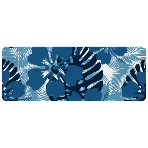ownta - OWNTA Blue Four-Leaf Clover Grand tapis de bureau à motif : tapis de jeu rectangulaire étendu de 11,8 x 31,3 pouces avec fond en caoutchouc antidérapant - adapté au bureau à domicile - grand tapis de souris ownta  - Périphériques, réseaux et wifi