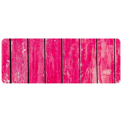 ownta - OWNTA Pink Wood Print Grand tapis de bureau à motif : tapis de jeu rectangulaire étendu de 11,8 x 31,3 pouces avec fond en caoutchouc antidérapant - adapté au bureau à domicile - grand tapis de souris ownta  - Nos Promotions et Ventes Flash
