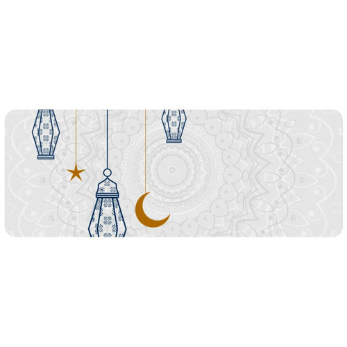 ownta - OWNTA Lovely Islamic Hanging Lamps Grand tapis de bureau à motif : tapis de jeu rectangulaire étendu de 11,8 x 31,3 pouces avec fond en caoutchouc antidérapant - adapté au bureau à domicile - grand tapis de souris ownta  - Périphériques, réseaux et wifi