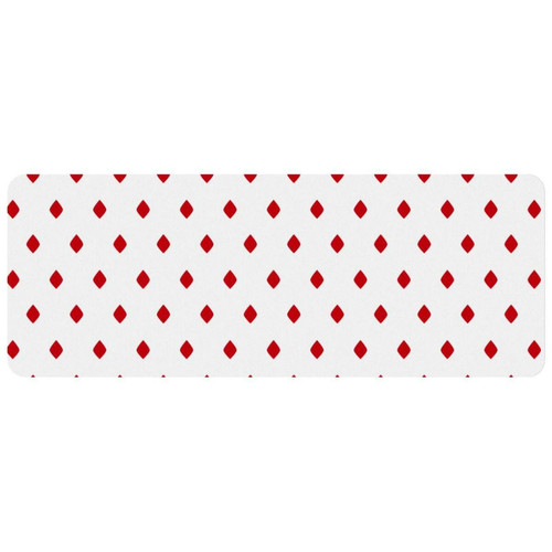 ownta - OWNTA Red Rhombus Pattern-01 Grand tapis de bureau à motif : tapis de jeu rectangulaire étendu de 11,8 x 31,3 pouces avec fond en caoutchouc antidérapant - adapté au bureau à domicile - grand tapis de souris ownta  - Le meilleur de nos Marchands