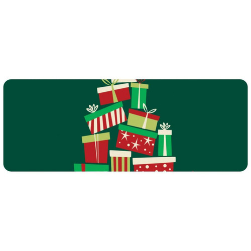 ownta - OWNTA Gift Christmas Tree-01 Grand tapis de bureau à motif : tapis de jeu rectangulaire étendu de 11,8 x 31,3 pouces avec fond en caoutchouc antidérapant - adapté au bureau à domicile - grand tapis de souris ownta  - Périphériques, réseaux et wifi