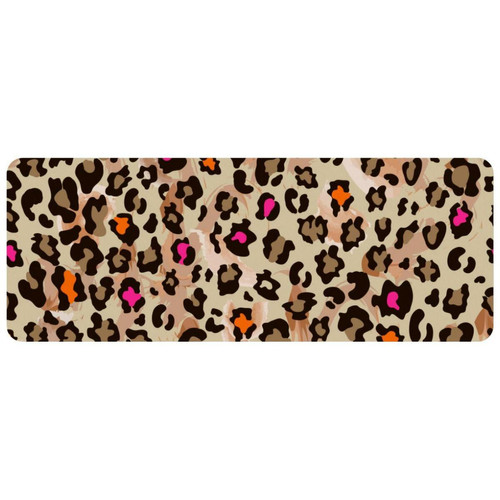 ownta - OWNTA Culorful Leopard Print Grand tapis de bureau à motif : tapis de jeu rectangulaire étendu de 11,8 x 31,3 pouces avec fond en caoutchouc antidérapant - adapté au bureau à domicile - grand tapis de souris ownta  - Le meilleur de nos Marchands