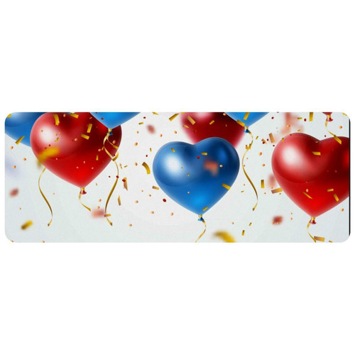 ownta - OWNTA Balloons Grand tapis de bureau à motif : tapis de jeu rectangulaire étendu de 11,8 x 31,3 pouces avec fond en caoutchouc antidérapant - adapté au bureau à domicile - grand tapis de souris ownta  - Périphériques, réseaux et wifi