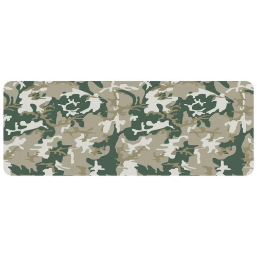 ownta - OWNTA Camouflage Military Soldier Grand tapis de bureau à motif : tapis de jeu rectangulaire étendu de 11,8 x 31,3 pouces avec fond en caoutchouc antidérapant - adapté au bureau à domicile - grand tapis de souris ownta  - Nos Promotions et Ventes Flash