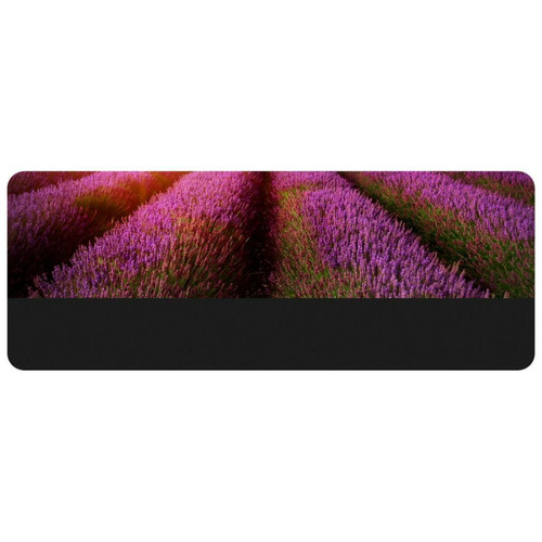 ownta - OWNTA Lavender Field Grand tapis de bureau à motif : tapis de jeu rectangulaire étendu de 11,8 x 31,3 pouces avec fond en caoutchouc antidérapant - adapté au bureau à domicile - grand tapis de souris ownta  - Périphériques, réseaux et wifi