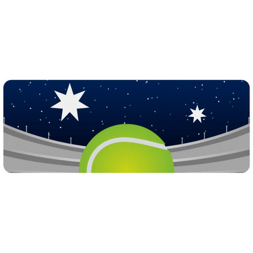 ownta - OWNTA Australian Tennis UK British Flag Grand tapis de bureau à motif : tapis de jeu rectangulaire étendu de 11,8 x 31,3 pouces avec fond en caoutchouc antidérapant - adapté au bureau à domicile - grand tapis de souris ownta  - Périphériques, réseaux et wifi