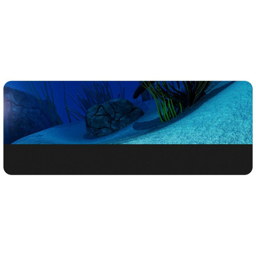 ownta - OWNTA Shark under Sea Grand tapis de bureau à motif : tapis de jeu rectangulaire étendu de 11,8 x 31,3 pouces avec fond en caoutchouc antidérapant - adapté au bureau à domicile - grand tapis de souris ownta  - Périphériques, réseaux et wifi