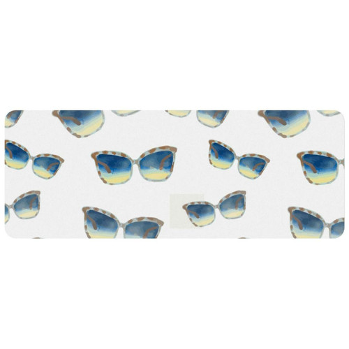 ownta - OWNTA Sunglasses Grand tapis de bureau à motif : tapis de jeu rectangulaire étendu de 11,8 x 31,3 pouces avec fond en caoutchouc antidérapant - adapté au bureau à domicile - grand tapis de souris ownta  - Tapis de souris