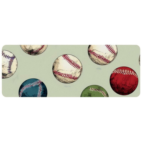 ownta - OWNTA Baseball Grand tapis de bureau à motif : tapis de jeu rectangulaire étendu de 11,8 x 31,3 pouces avec fond en caoutchouc antidérapant - adapté au bureau à domicile - grand tapis de souris ownta  - Périphériques, réseaux et wifi
