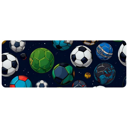 ownta - OWNTA Soccer Grand tapis de bureau à motif : tapis de jeu rectangulaire étendu de 11,8 x 31,3 pouces avec fond en caoutchouc antidérapant - adapté au bureau à domicile - grand tapis de souris ownta  - Périphériques, réseaux et wifi