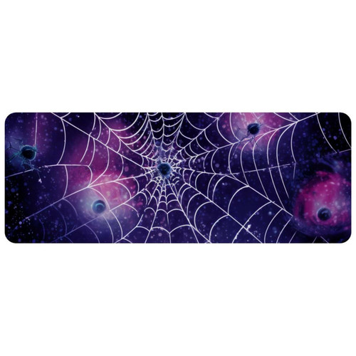 ownta - OWNTA Halloween Spider Web Grand tapis de bureau à motif : tapis de jeu rectangulaire étendu de 11,8 x 31,3 pouces avec fond en caoutchouc antidérapant - adapté au bureau à domicile - grand tapis de souris ownta  - Nos Promotions et Ventes Flash