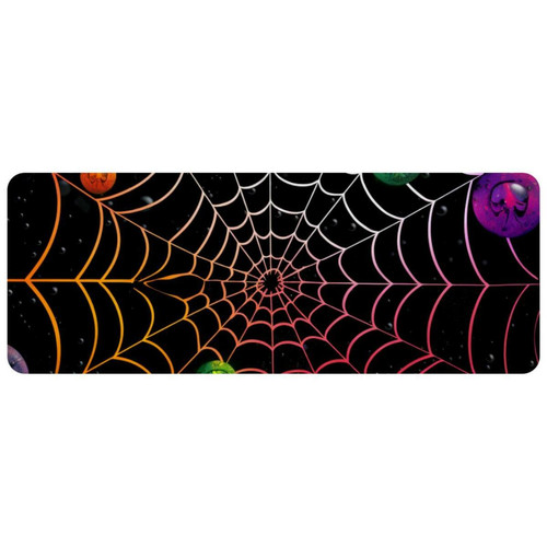 ownta - OWNTA Halloween Spider Web Grand tapis de bureau à motif : tapis de jeu rectangulaire étendu de 11,8 x 31,3 pouces avec fond en caoutchouc antidérapant - adapté au bureau à domicile - grand tapis de souris ownta  - Le meilleur de nos Marchands
