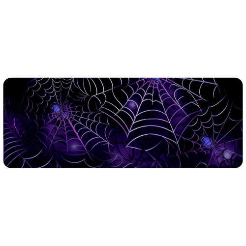ownta - OWNTA Halloween Spider Web Grand tapis de bureau à motif : tapis de jeu rectangulaire étendu de 11,8 x 31,3 pouces avec fond en caoutchouc antidérapant - adapté au bureau à domicile - grand tapis de souris ownta  - Périphériques, réseaux et wifi