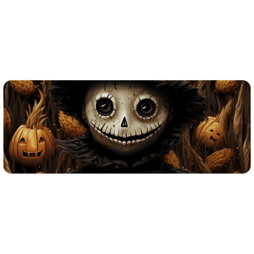 ownta - OWNTA Halloween Scarecrow Grand tapis de bureau à motif : tapis de jeu rectangulaire étendu de 11,8 x 31,3 pouces avec fond en caoutchouc antidérapant - adapté au bureau à domicile - grand tapis de souris ownta  - Le meilleur de nos Marchands